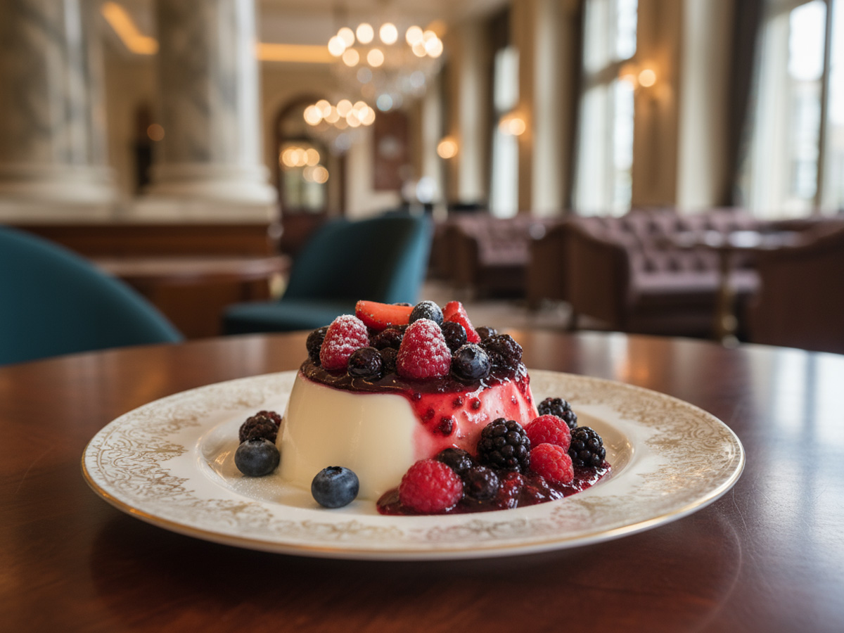 Panna Cotta mit Beeren